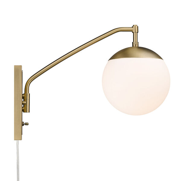 Glenn Brushed Champagne Bronze One-Light Articulating Wall Sconce, image 3